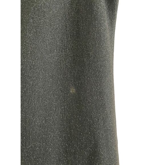 Vintage Saba Sleeveless Maxi Dress Size 8 Black Metallic 70s 80s Retro Sheath - Picture 9 of 9